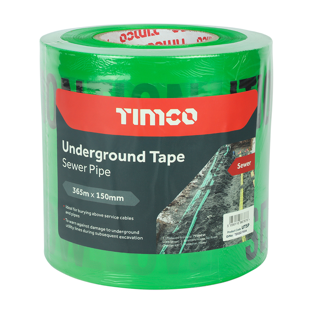 Underground Tape Sewer Pipe - 365m x 150mm - Image 2