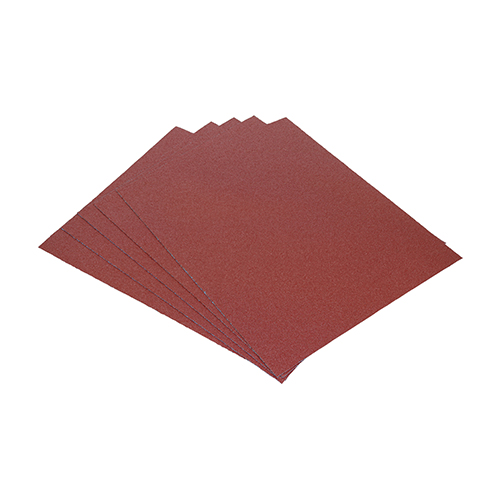 Sanding Sheets Mixed Red - 230 x 280mm (80/120/180) - 5 Pack