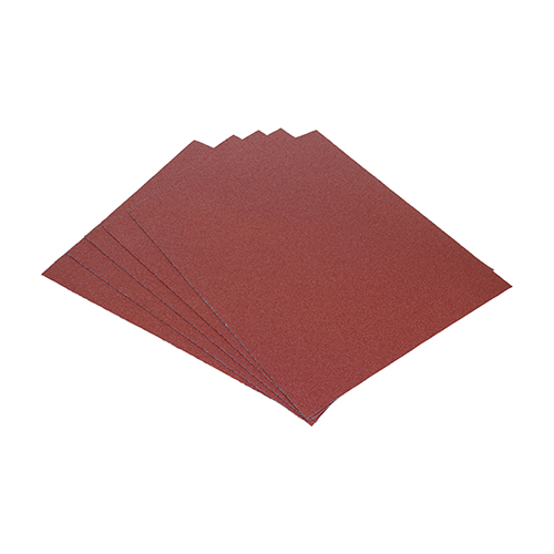 Sanding Sheets 120 Grit Red - 230 x 280mm - 5 Pack